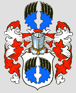 Neues, von Dr. Horst Ernst Krüger - in Anlehnung an das Wappen von Heinrich Krüger - gestiftetes Wappen der Familie Krüger, eingetragen in der Deutschen Wappenrolle unter ....